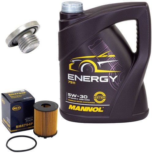 Motoröl set liter - 5w-30, +