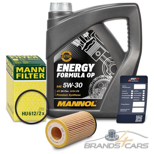 Mann ölfilter 5w - 4l, fÜr