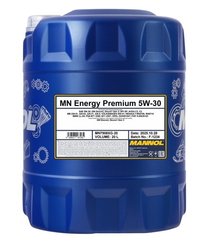 20l mannol motoröl energy - 20l,