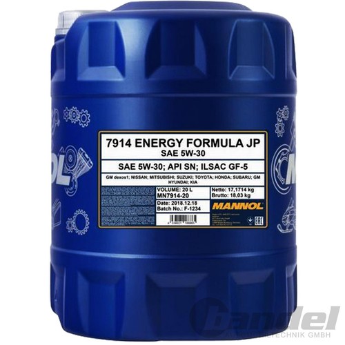 20l motoröl mannol energy - 20l,